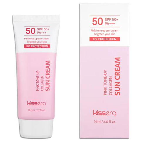 키세라 핑크 톤 업 콜라겐 선크림