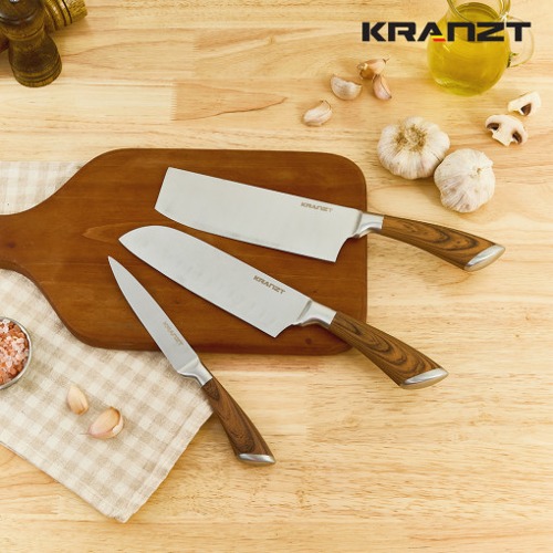 클란츠 키친 우드 나이프 칼 세트 3P KR-KK3P