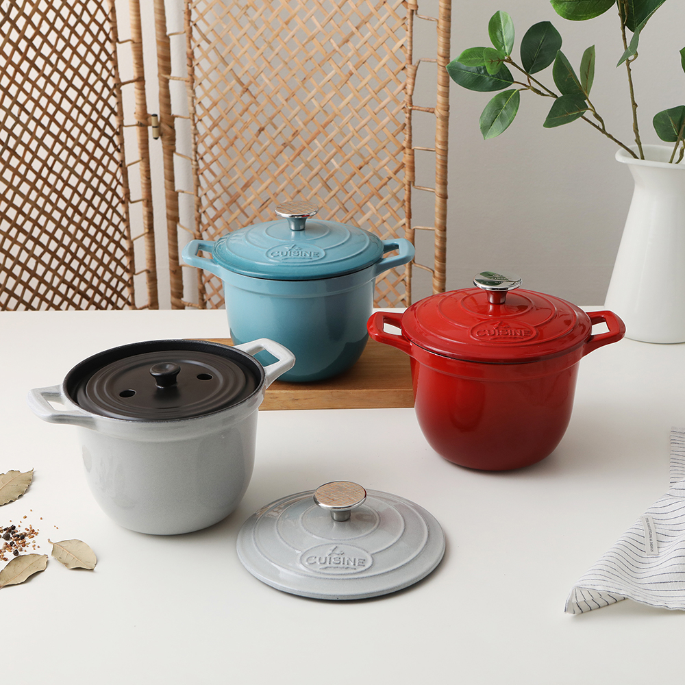 아일랜드 전통 브랜드! [라퀴진] 무쇠라이스 쿠커 18cm