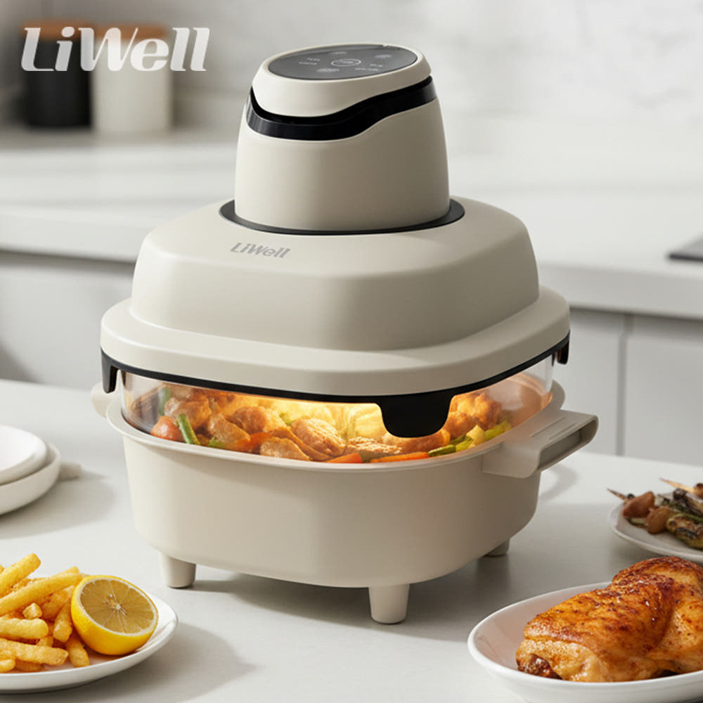 리웰 유리 글라스 에어프라이어 1구 4L LWS-11S