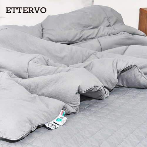 ETTERVO 에떼르보 다몬 프리미엄 차렵이불 SS 웜그레이